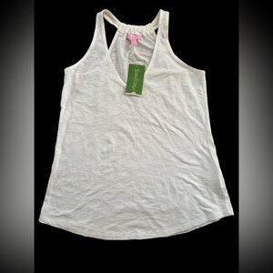 Lilly Pulitzer Minka Top Resort White NWT XS